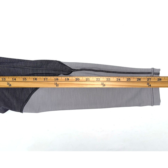 Lululemon Early Extension High Rise Tight 28 Heathered Black Titanium Gray Sz 6 - Picture 6 of 10